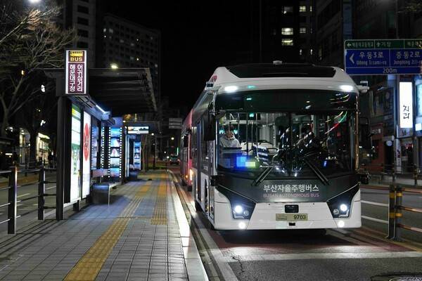 라이드플럭스 부산 심야 자율주행 버스 BRT [출처=라이드플럭스]