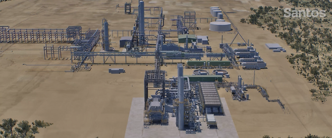 산토스가 남호주 주정부와 2030년부터 10년간 총 200페타줄(PJ, 국제에너지 열량측정 단위) 규모의 천연가스를 공급하는 구속력 있는 조건부 합의서(binding term sheet)를 체결했다. (사진=산토스)