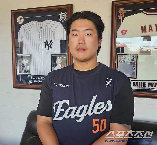 인터뷰에 임한 강백호. 김영록 기자