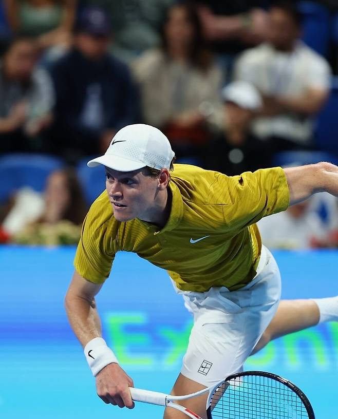 시즌 초반 부진에 빠진 야닉 시너. 사진 ATP 투어