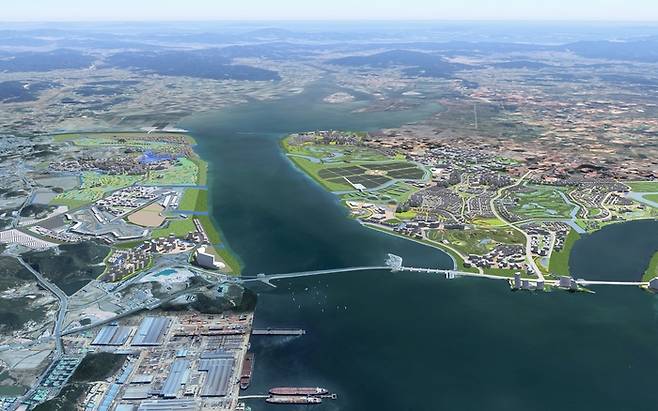 해남 솔라시도 기업도시 조감도. [해남군]