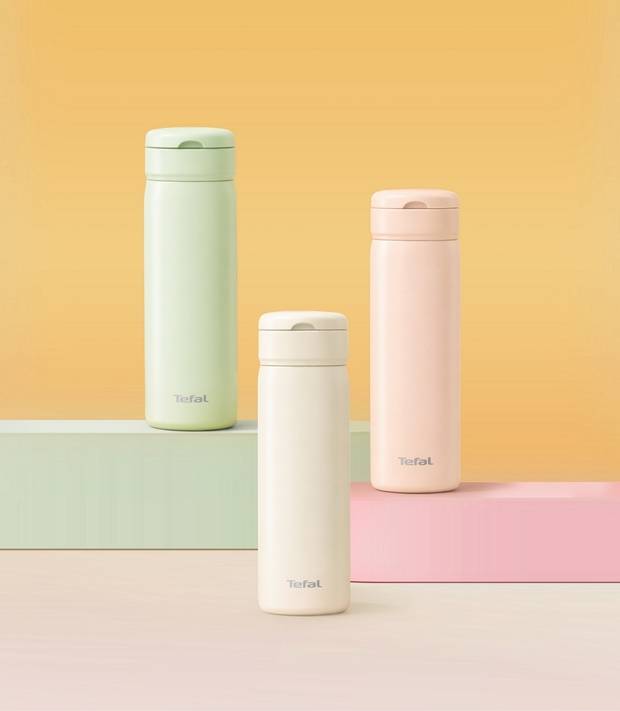 테팔의 316 스테인리스 스틸 ‘이지 오픈 루프 텀블러’. 사진 제공=테팔