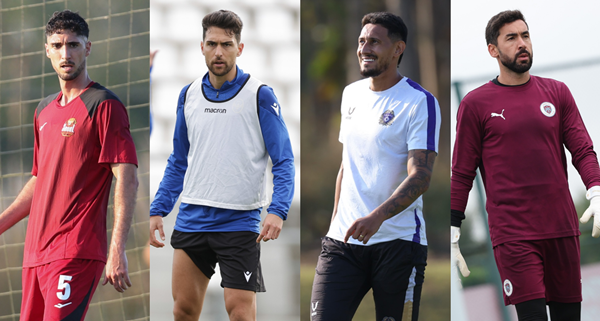 왼쪽부터 로스(서울), 이비자(인천), 엘쿠라노(안양), 노보(용인) / 사진=한국프로축구연맹 제공