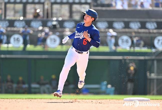 '대표팀 센터라인 든든하네' SF 이정후-LAD 김혜성, MLB 시범경기서 나란히 안타 날렸다