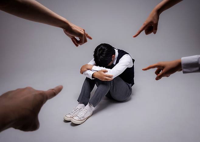 학교폭력. 클립아트코리아 제공.