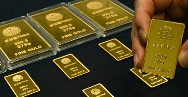 차익실현 매물에 밀려 금값이 하락했다. [출처=삼성금거래소]