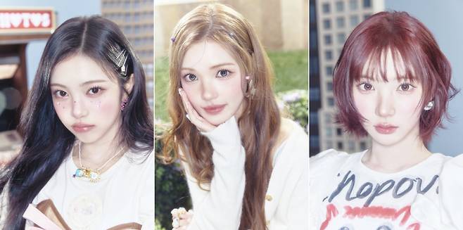 왼쪽부터 하츠투하츠 이안, 유하, 지우. (사진=SM엔터테인먼트 제공)