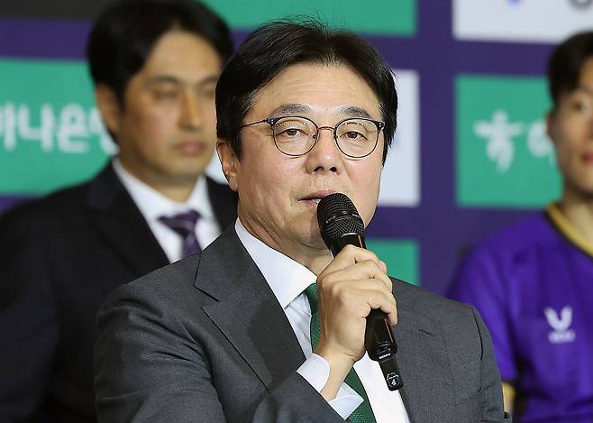 우승 후보 0순위로 떠오른 황선홍 감독의 대전. 연합뉴스