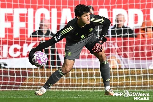 마이클 캐릭 감독 체제에서 맨체스터 유나이티드 주전 수문장 자리를 더욱 확고히 하고 있는 라멘스 골키퍼. 사진(잉글랜드 맨체스터)=ⓒAFPBBNews = News1