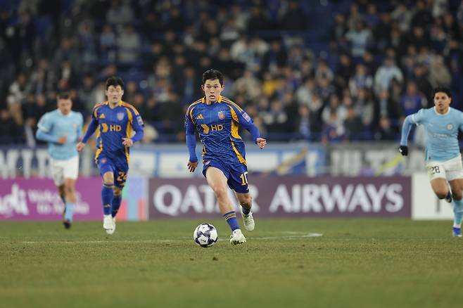 새 시즌 K리그1 도움왕 경쟁은 지난 시즌 도움 2위 울산 이동경(사진)과 2024시즌 도움왕 서울 안데르손의 2파전이 예상된다. 사진제공│한국프로축구연맹