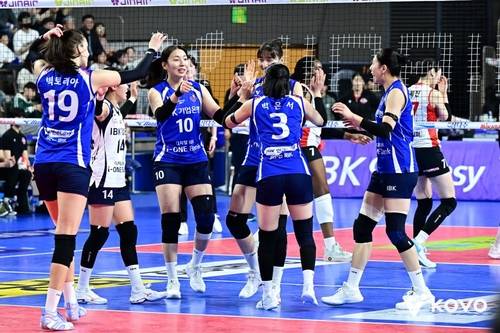 IBK기업은행 선수단 [한국배구연맹 제공. 재배포 및 DB 금지]