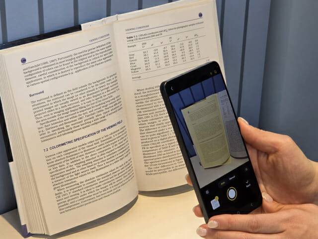 갤럭시S26 울트라의 스캔 기능 사용 모습.(사진=전화평 기자)