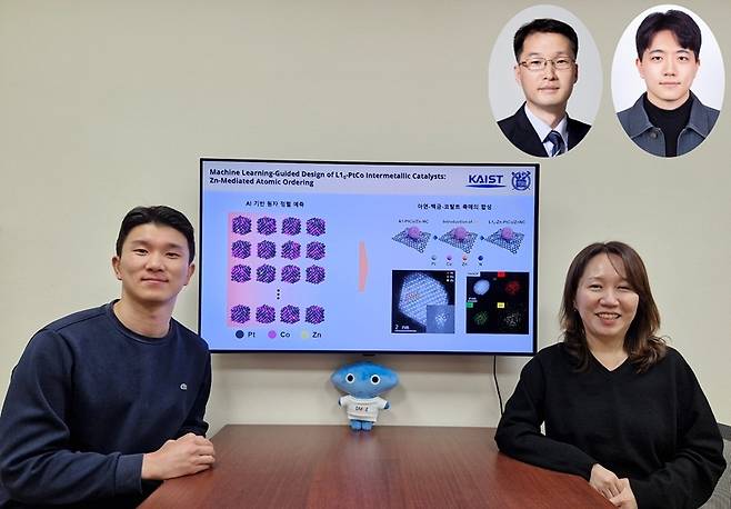 이번 연구를 수행한 KAIST-서울대 공동연구진. 장현우(아랫줄 왼쪽부터) KAIST 박사과정, 조은애 KAIST 교수, 이원보(윗줄 왼쪽부터) 서울대 교수, 류재현 서울대  박사.[KAIST 제공]