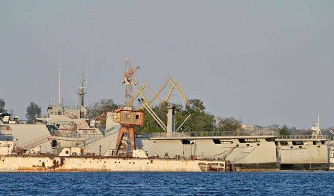 아바나에 정박한 쿠바 국경수비대 선박 자료사진. 연합뉴스