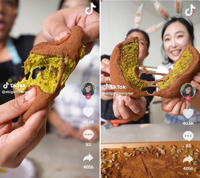 한국에서 시작된 디저트 ‘두쫀쿠’가 SNS를 통해 해외로 확산되며 다양한 레시피로 재현되고 있다. 틱톡 캡처