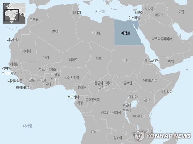 아프리카 이집트 지도 [제작 양진규]