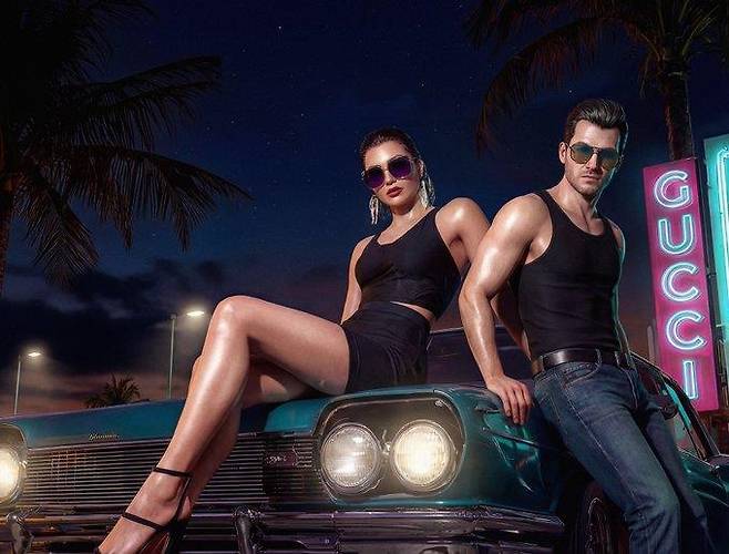 구찌가 공개한 AI 생성 이미지 [구찌 엑스(X) 계정 발췌. 재판매 및 DB 금지]