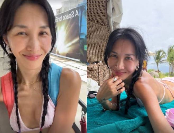 윤혜진이 비키니 몸매를 공개했다. 사진=윤혜진 인스타그램