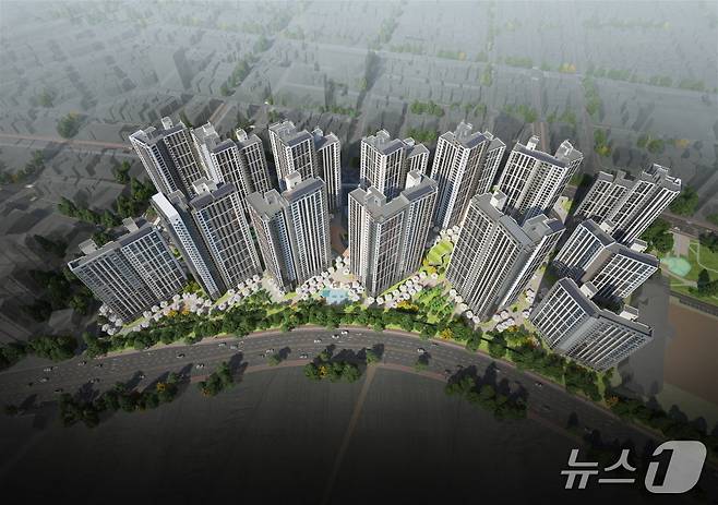 경기 평택시 '힐스테이트 평택역센트럴시티' 조감도 (현대건설 제공) 뉴스1 ⓒ News1