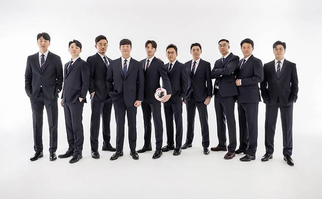 2026년 K리그 중계진 초호화 라인업!(주)K리그마케팅 캐스터=이광용, 배성재, 소준일, 박봉서, 김수빈/ 해설위원=현영민, 이황재, 이상윤, 박종우, 김원일. 사진제공=한국프로축구연맹