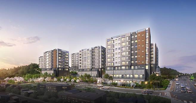 ‘용인 플랫폼시티 라온프라이빗 아르디에’ 투시도.