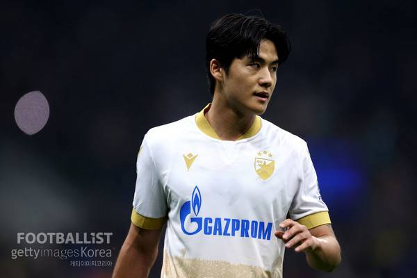 설영우(츠르베나즈베즈다). 게티이미지코리아