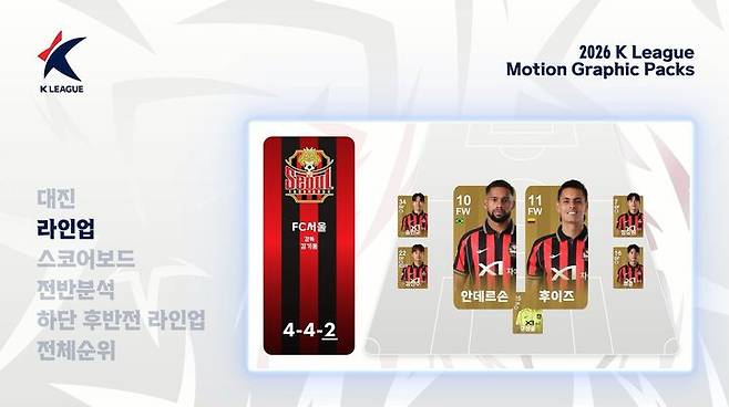 [서울=뉴시스] 프로축구 K리그 그래픽 개편. (사진=한국프로축구연맹 제공) 2026.02.27. photo@newsis.com *재판매 및 DB 금지
