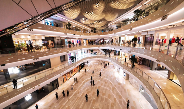 중국의 광군제(솽스이) 행사 마지막날인 11일 상하이의 한 쇼핑몰이 썰렁한 모습. EPA연합뉴스