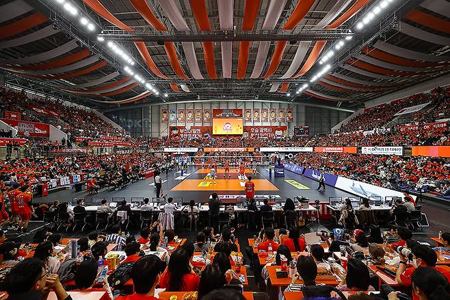 부산강서실내체육관 전경. /사진=OK저축은행 배구단 제공