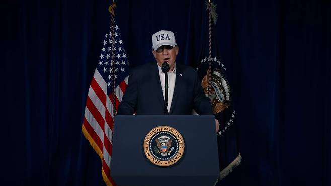 트럼프 8분 연설./트루스소셜