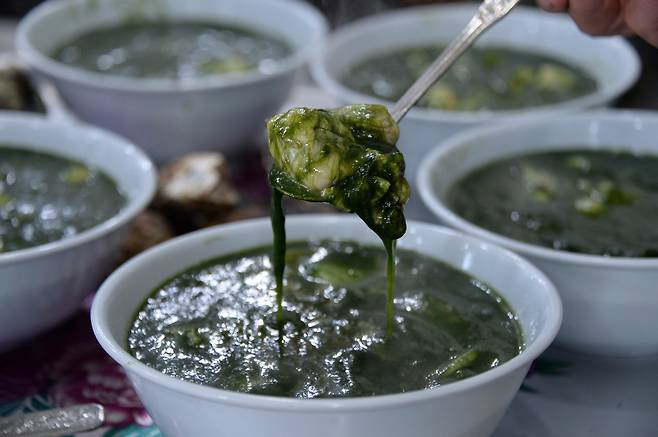 매생이떡국. GNC21 제공