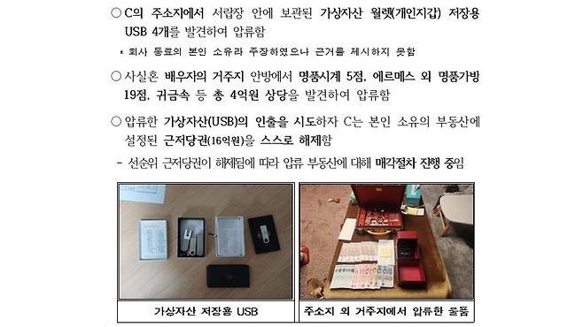 가상자산의 마스터키가 노출됐다는 주장이 제기된 26일자 국세청 보도자료 일부 [연합뉴스/국세청 제공]