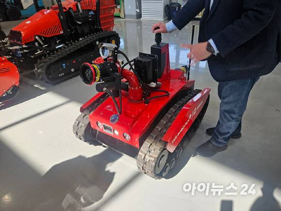 티엑스알로보틱스 소화로봇 [사진=설재윤 기자]