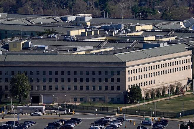 미국 국방부(전쟁부) 청사인 펜타곤. 로이터 연합뉴스