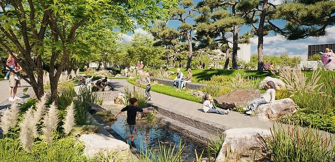 송현문화공원 송현물길