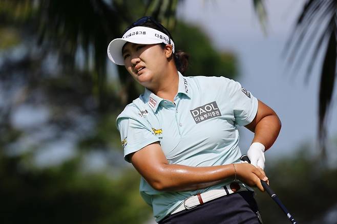 1일 싱가포르 센토사GC 탄종 코스에서 막을 내린 LPGA투어 HSBC 위민스 월드 챔피언십에서 개인 시즌 최고 성적인 6위에 입상한 유해란. AP연합뉴스