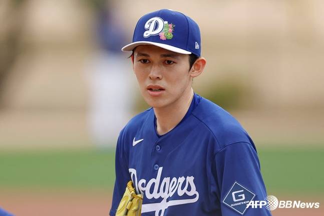 미국 애리조나에서 투구 훈련 중인 사사키. /AFPBBNews=뉴스1