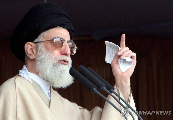 이란 최고지도자인 아야톨라 세예드 알리 하메네이 [EPA=연합뉴스. 재판매 및 DB 금지]