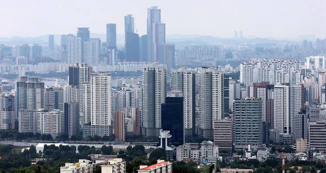 서울 남산에서 바라본 도심의 모습. (사진=이데일리 방인권 기자)