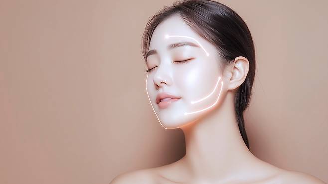넙데데한 얼굴 개선을 원한다면 뼈, 근육, 지방 등 얼굴이 커 보이는 정확한 원인을 파악해야 한다｜출처: 클립아트코리아