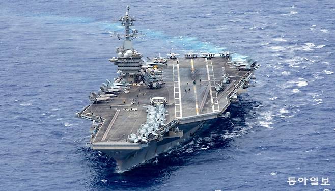 미국 핵추진 항공모함 에리브러햄 링컨호. X캡처