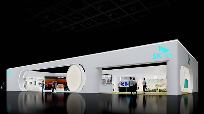 SK온 인터배터리 2026 부스 조감도. 사진=SK온 제공