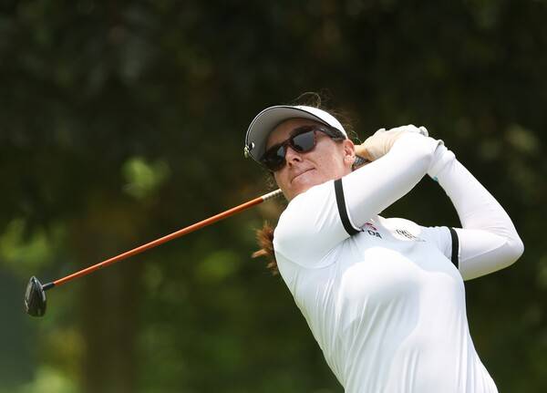 2026년 미국여자프로골프(LPGA) 투어 '아시안 스윙' HSBC 위민스 월드챔피언십 우승을 차지한 한나 그린(호주)이 최종라운드에서 경기하는 모습이다. 사진제공=LPGA_Getty (사진을 무단으로 사용하지 마십시오.)