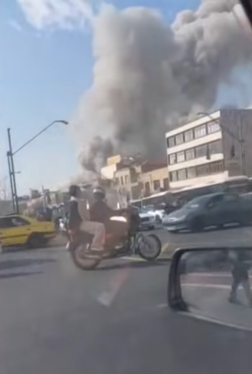 이란 공습 상황 (sbs캡쳐)