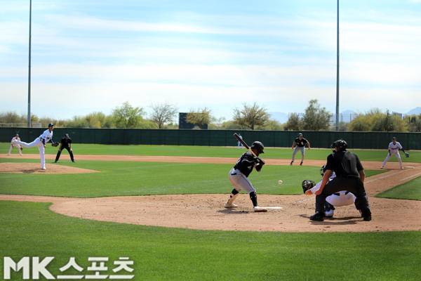 NC다이노스가 화이트삭스와 연습경기를 치렀다. 사진(美 글렌데일)= 김재호 특파원
