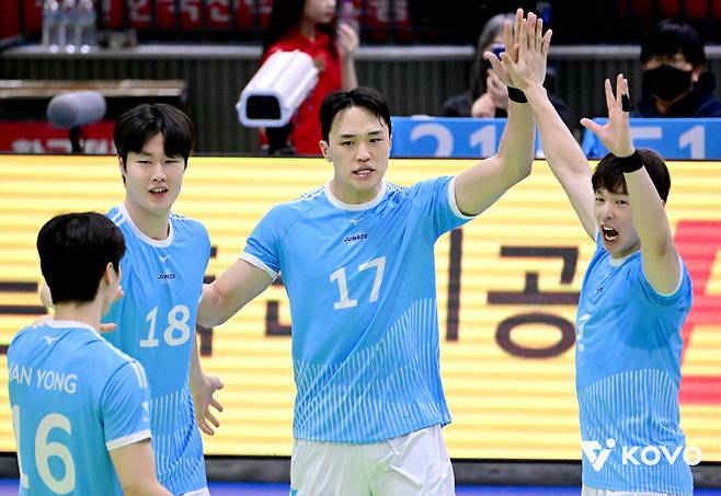 [서울=뉴시스]프로배구 대한항공 임동혁. (사진=KOVO 제공)