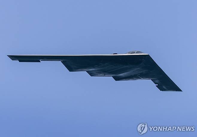 미 전략폭격기 B-2 스피릿 [EPA=연합뉴스 자료사진. 재배포 및 DB 금지]