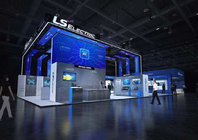 LS일렉트릭은 오는 4일부터 6일까지 서울 코엑스에서 열리는 아시아 최대 스마트팩토리자동화 산업 전시회 AW 2026에 참가한다고 밝혔다. 사진은 LS일렉트릭 AW 2026 전시장 조감도.(사진=LS일렉트릭.)