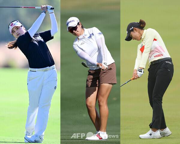 2026년 미국여자프로골프(LPGA) 투어 '아시안 스윙' 블루베이 LPGA에 출전하는 최혜진, 김아림, 최운정 프로. 사진제공=ⓒAFPBBNews = News1&nbsp;(사진을 무단으로 사용하지 마십시오.)