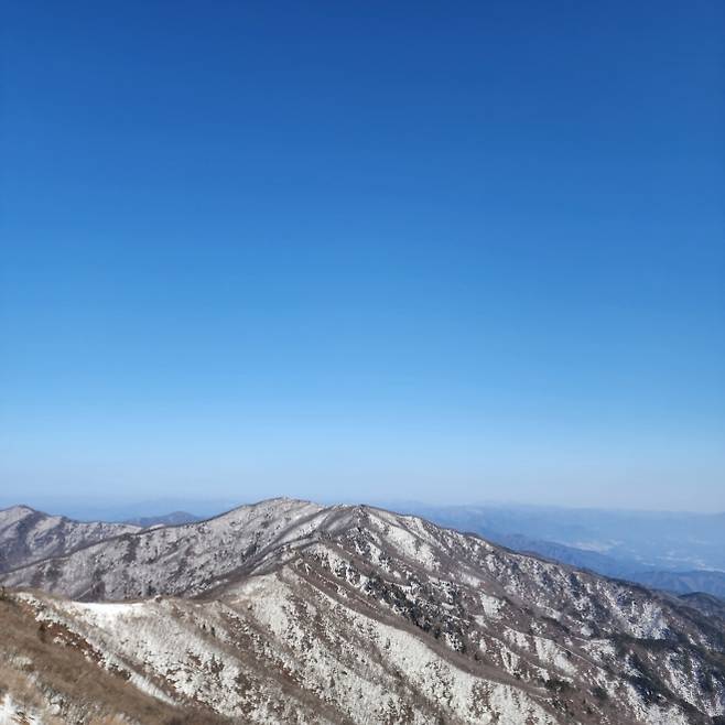 소백산 능선의 모습
